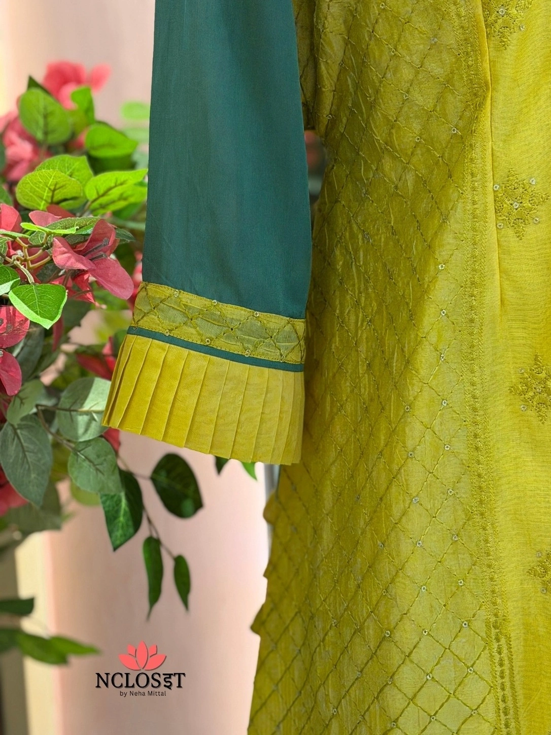 Yellow Angrakha kurti - Image 6